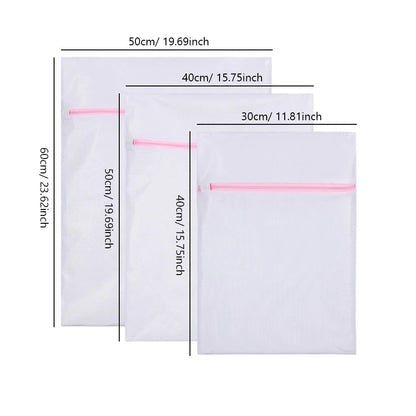 Bra & Underwear Laundry Bags Set, 3-Piece Zippered Mesh Wash Bags for Delicates and Lingerie Protection