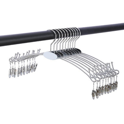 Metal Multi-Hook Underwear Hanger Set (5PCS) – Heavy-Duty Clips Rack for Socks, Bras & Small Clothes