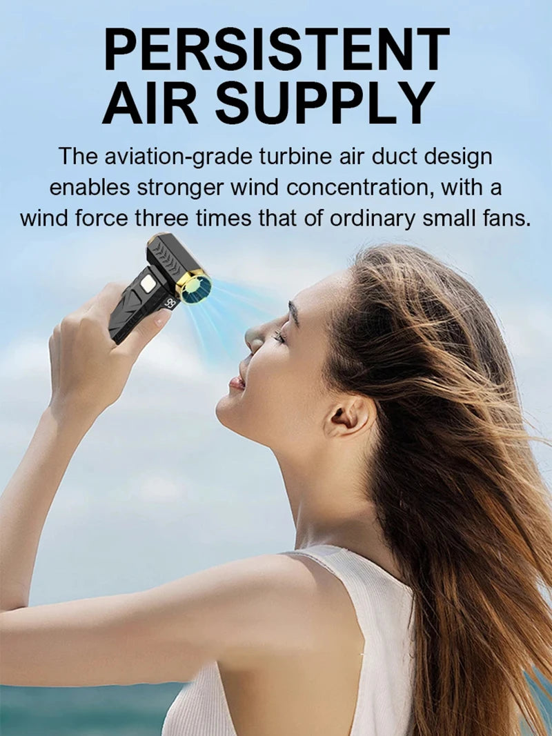 High-Speed Electric Air Blower 1,000,000 RPM Turbo Fan, Portable Dust Cleaner with Vacuum Function, Type-C Rechargeable 55m/s Brushless Jet Blower with LED Display