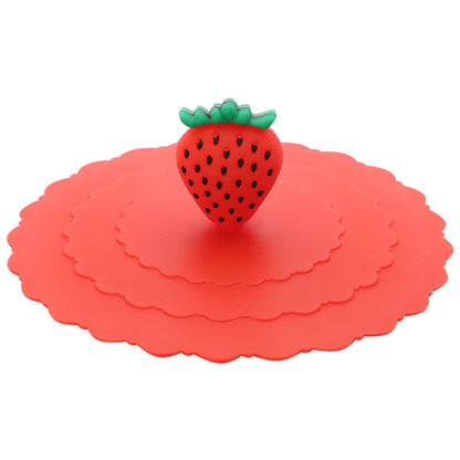 Cartoon Silicone Cup Cover 10cm – Cute Heat-Resistant Leak-Proof Sealed Lid Dustproof Suction Cup Tea Cover