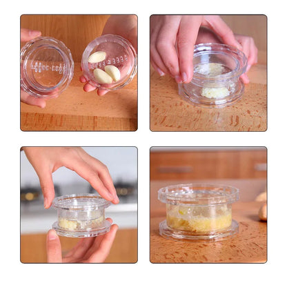 Multifunctional Manual Garlic Crusher, Twist Garlic Press & Chopper Kitchen Gadget for Home Cooking