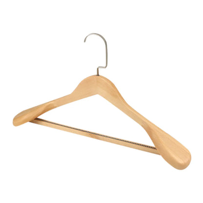 Wide Shoulder Wooden Clothes Hanger – Heavy-Duty Suit & Coat Hanger for Wardrobe Storage