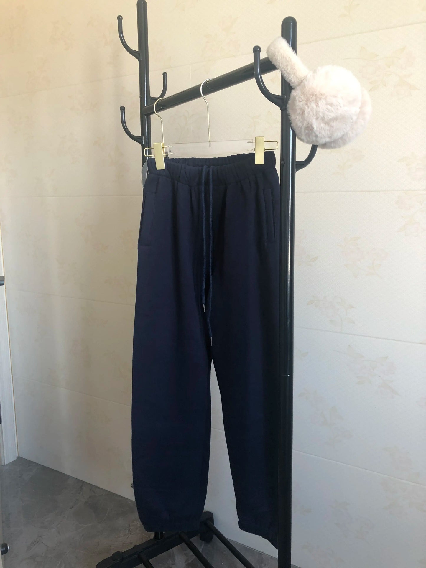 Women’s Fleece Hoodie and Jogger Pants 2-Piece Tracksuit Set, Warm Solid Color Sweat Suit for Fall and Winter Casual Sports Outfit