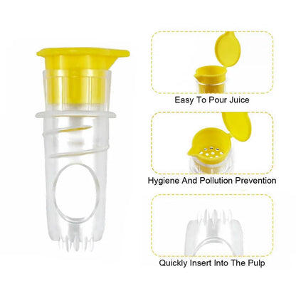 Manual Lemon Juicer, Portable Mini Citrus Squeezer Reamer for Lemon, Orange & Lime – Handheld Easy Juicer