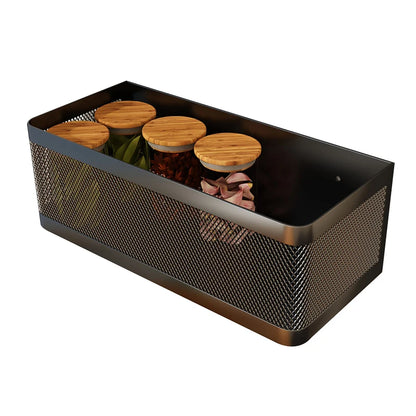 Magnetic Refrigerator Side Storage Rack, Stainless Steel Hanging Basket Organizer Shelf for Kitchen & Home