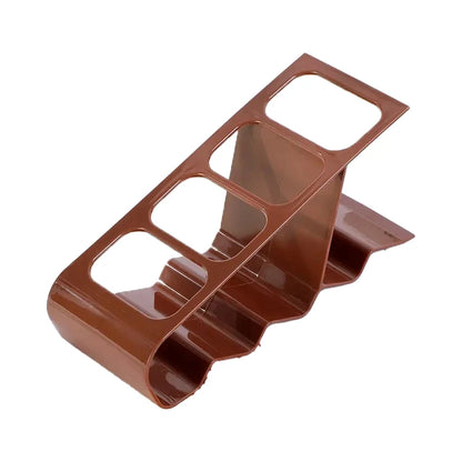 4-Slot Remote Control Holder, Plastic Desk Organizer for Living Room, Office & Home Storage