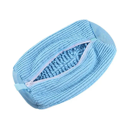 Shoe Washing Bag for Washing Machine – Zippered Laundry Cleaning Bag with Soft Fibers for Sneakers