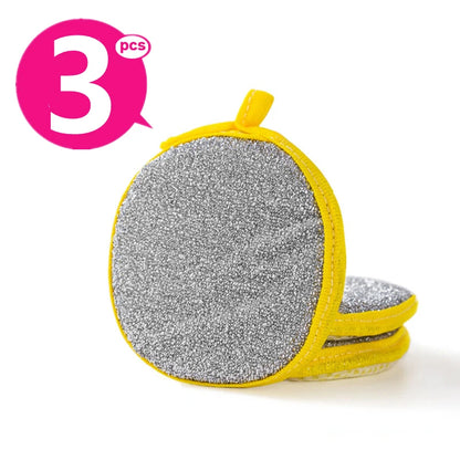Double-Sided Dishwashing Sponge – Reusable Dish Wash Sponge for Pans, Pots, and Kitchen Cleaning