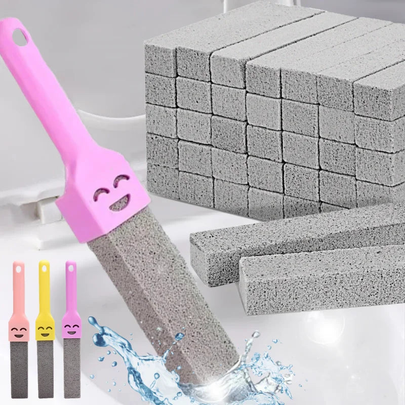 Pumice Stone Cleaning Stick – Toilet Seat Limescale Rust Stain Dirt Removal Brush for Bathroom Tile Sink Household Cleaning
