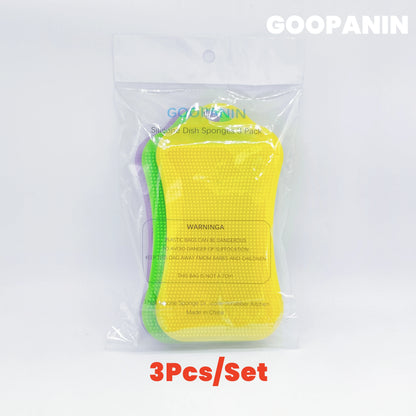 Soft Silicone Sponge Brush – Non-Stick Scratch-Free Scrubber for Kitchen Bowls and Fruit Washing