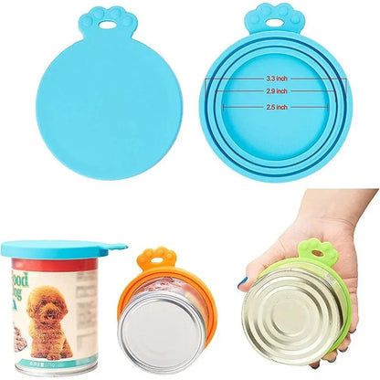 Silicone Pet Food Can Lid – Reusable Sealed Cover for Dog and Cat Food Storage