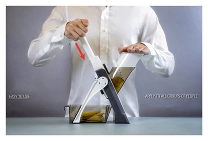 5-in-1 Multifunctional Vegetable Cutter, Household Kitchen Radish Grater, Slicer & Garlic Chopper Tool