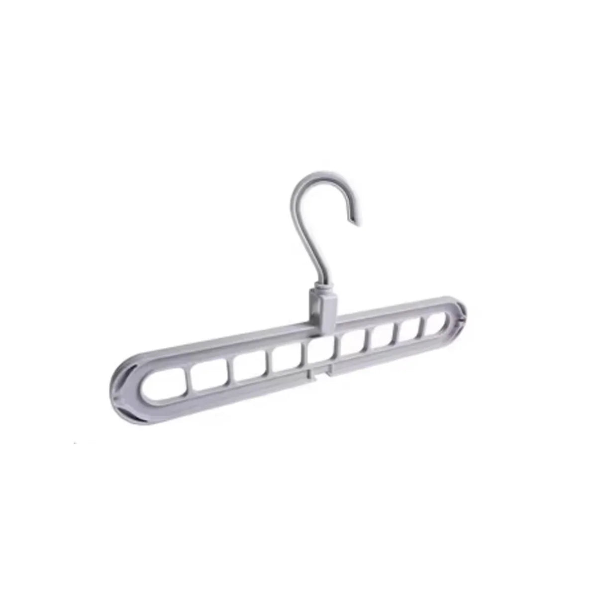 Solid Wood Multi-Hook Clothes Hanger – Vintage Wooden Organizer with 8 Hooks for Underwear & Accessories