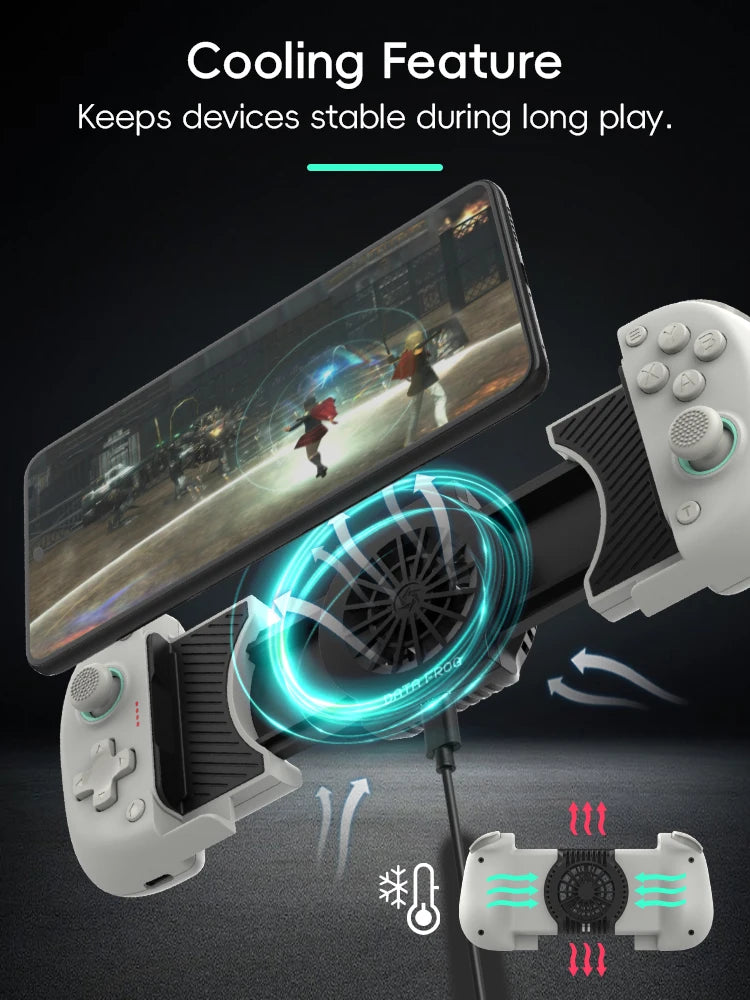 DATA FROG X3 Wireless Game Controller for Android, Switch, and PC, Bluetooth Mobile Gaming Gamepad with Hall-Linear Triggers for PUBG, COD, FIFA, and Mobile Games