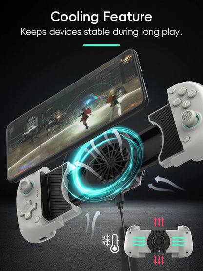 DATA FROG X3 Wireless Game Controller for Android, Switch, and PC, Bluetooth Mobile Gaming Gamepad with Hall-Linear Triggers for PUBG, COD, FIFA, and Mobile Games