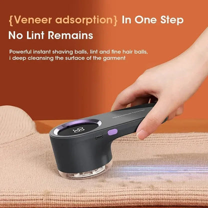 Electric Lint Remover with Digital Display – Multifunction Pellet and Fluff Remover Clothes Shaver for Sweaters