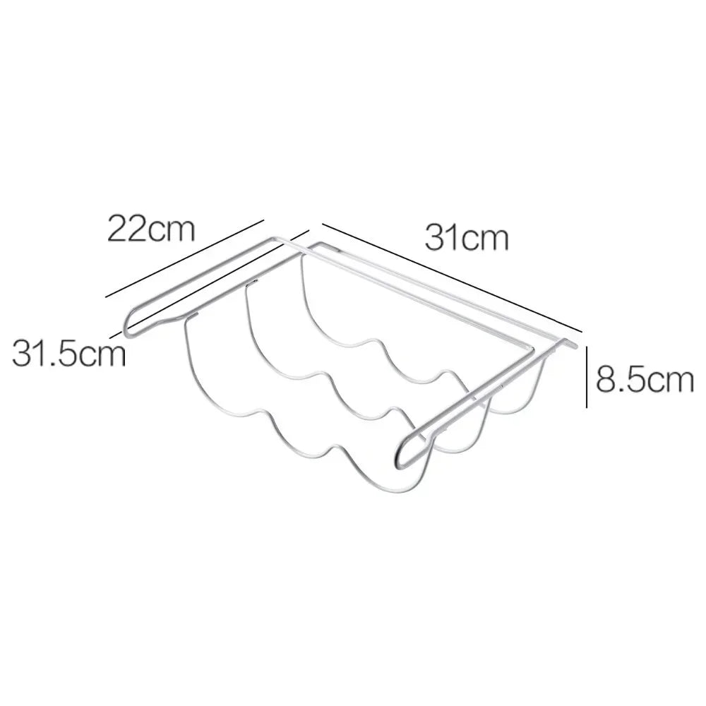 Refrigerator Beer & Wine Bottle Organizer Rack, Rolling Bottle Holder Shelf for Fridge Storage