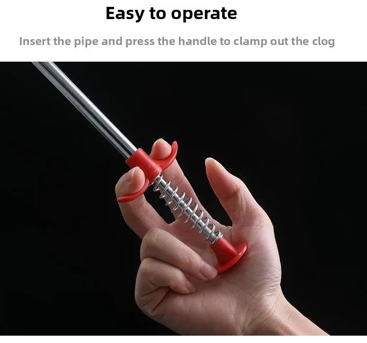 Sewage Pipe Cleaning Tool Drain Unclogger – Professional Pipe Plunger Drain Clog Remover for Clogged Toilets