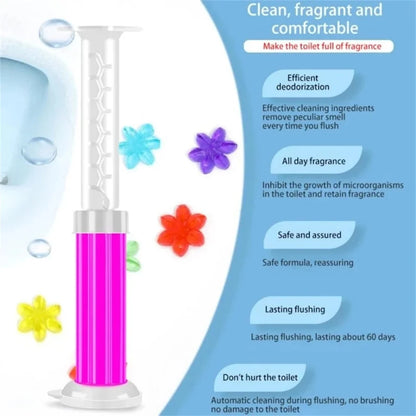 Multipack Flower Aroma Toilet Cleaning Gel – Toilet Deodorant Cleaner for Odor Removal, Household Cleaning Supplies