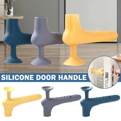 Silicone Door Handle Protective Cover Anti-collision Baby Doorknob Protect Door Knob Cup Safety Cover Noiseless Suction