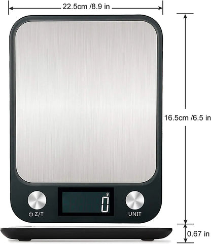 Kitchen Digital Scale – Smart Electronic Food and Coffee Scale with Stainless Steel Design for Cooking and Baking