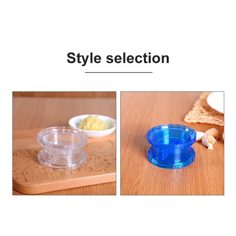 Multifunctional Manual Garlic Crusher, Twist Garlic Press & Chopper Kitchen Gadget for Home Cooking
