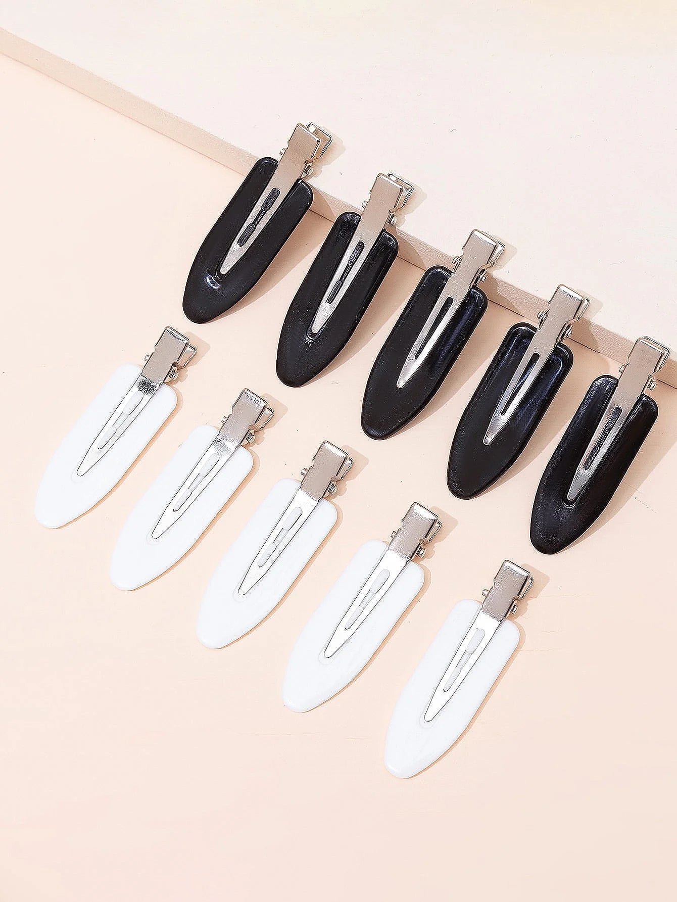 10-Piece No-Bend Seamless Hair Clips Set for Women and Girls, Crease-Free Bangs Barrettes for Makeup, Face Washing, and Hair Styling Accessories