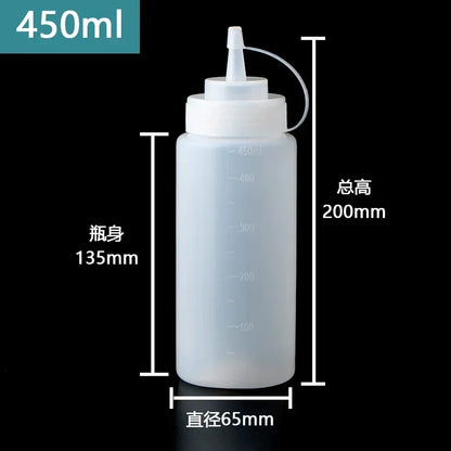 Large Squeeze Condiment Bottles with Nozzles – Ketchup, BBQ Sauce, Olive Oil Dispenser Squeeze Bottles Kitchen Gadget