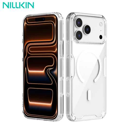 NILLKIN for iPhone 17 Pro Max MagSafe Case for iPhone 17 Air TPU Hybrid Classic Magnetic Cases for iPhone 17 Transparent Cover