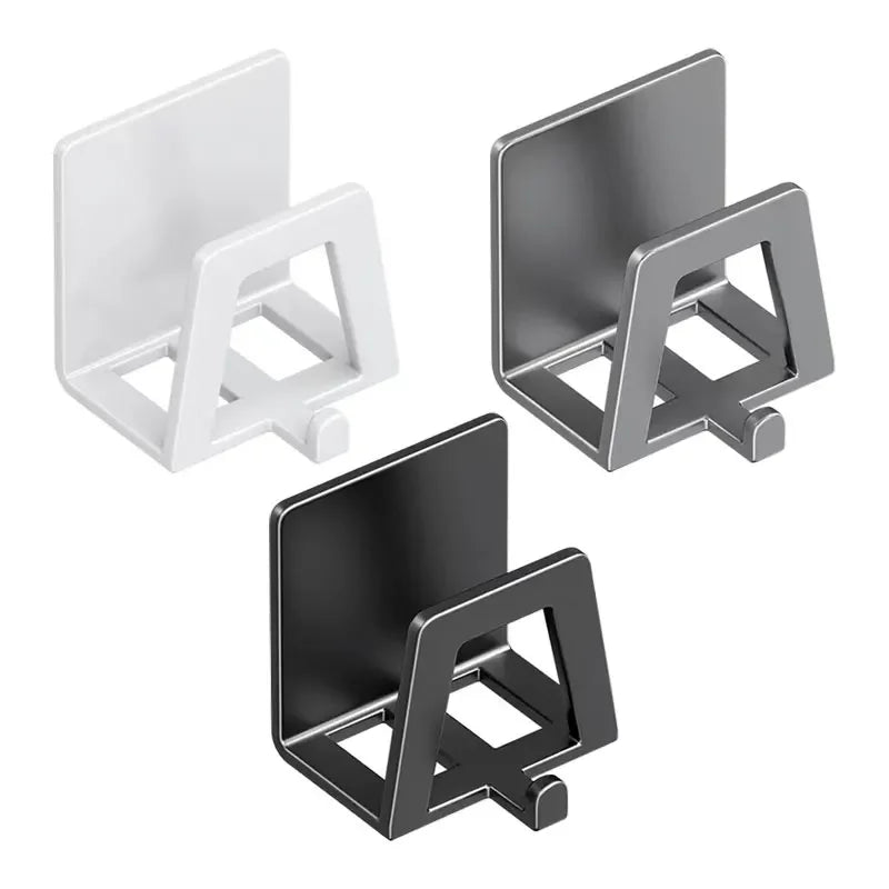 Stainless Steel Sponge Holder, Self-Adhesive Sink Drain Drying Rack Kitchen Wall Storage Organizer