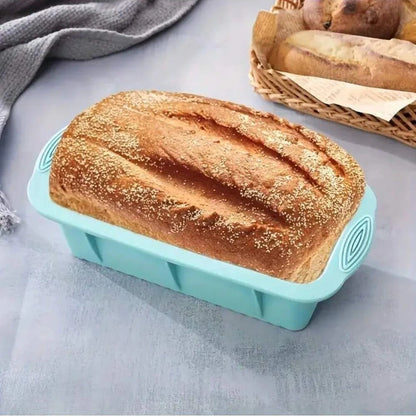 Silicone Cake Baking Mould Set – High-Temperature Resistant Oven Baking Pan for Cake, Bread, Toast, and Muffins