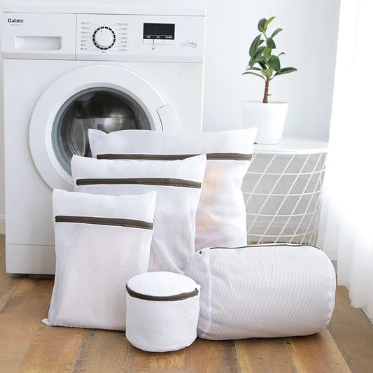 Laundry Bags Set for Washing Machine, Fine Mesh Oxford Fabric Wash Bags for Clothes, Underwear and Bras