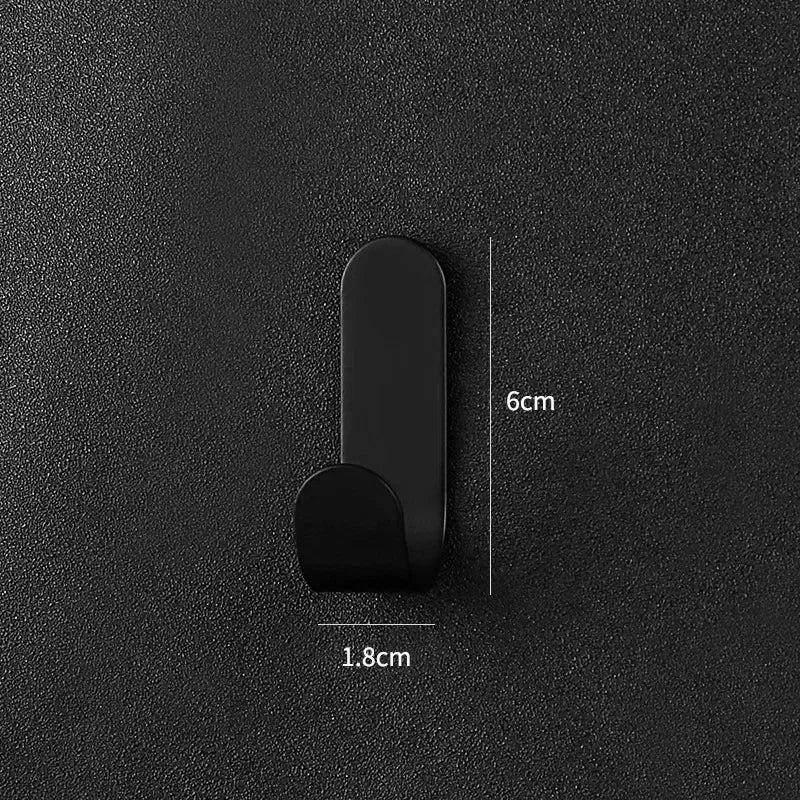 6Pcs Self-Adhesive J-Hooks – Waterproof Heavy-Duty Hanging Hooks for Bathroom & Kitchen