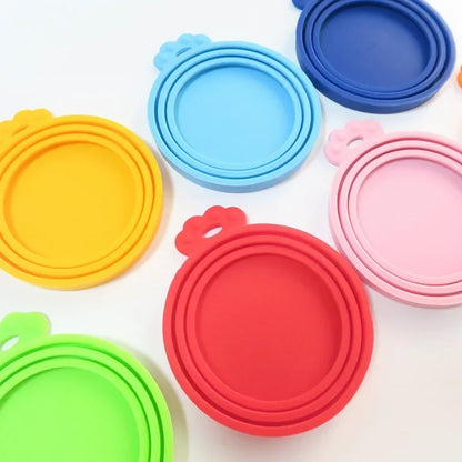 Silicone Pet Food Can Lid – Reusable Sealed Cover for Dog and Cat Food Storage