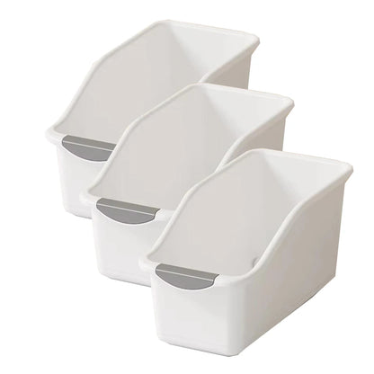2/3PCS Plastic Under Sink Organizer with Wheels – Rolling Storage Bins for Kitchen Cabinet & Bottle Organization