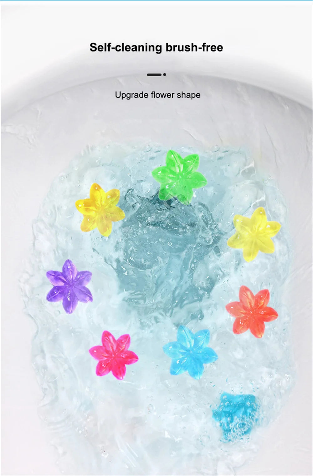 Multipack Flower Aroma Toilet Cleaning Gel – Toilet Deodorant Cleaner for Odor Removal, Household Cleaning Supplies