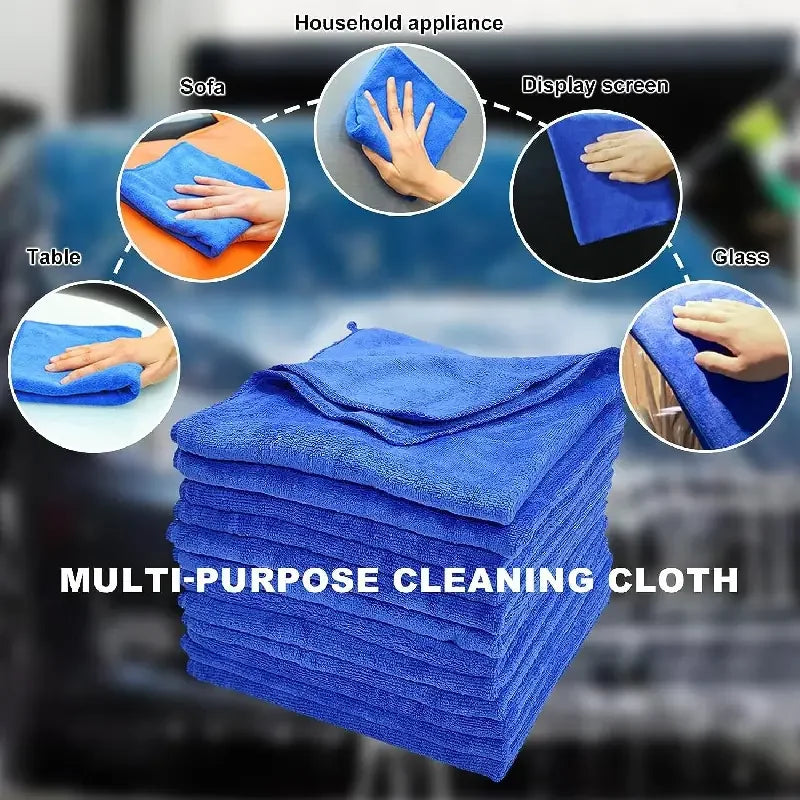 Microfiber Towels for Car Wash – Auto Detailing Drying Cloth Household Cleaning and Polishing Towels