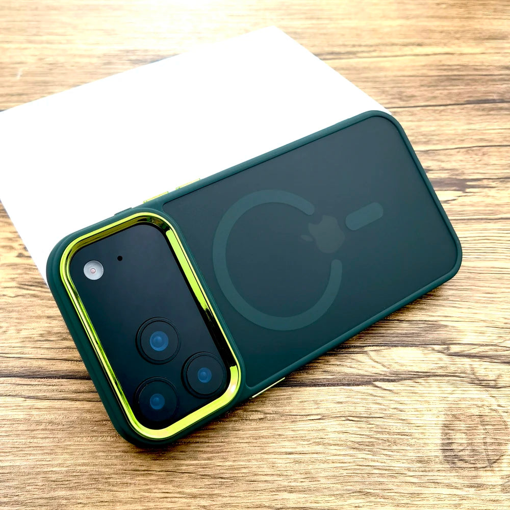 Luxury Matte Translucent Case For iPhone 17 Series Magsafe Mag Safe Wireless Charge Covers