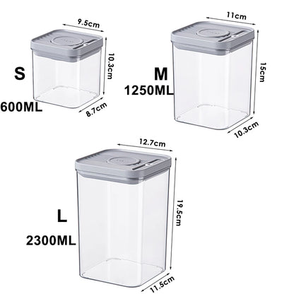 Airtight Pop Food Storage Containers, BPA-Free Stackable Pantry Storage Containers for Cereal, Snacks, Flour & Sugar