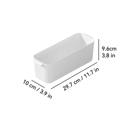 Multifunctional Plastic Storage Box with Handle, Desktop Organizer for Kitchen, Bathroom & Cabinet