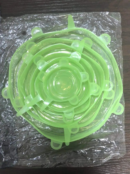 Silicone Stretch Lid – Reusable Food Cover Sealed Bowl Storage Kitchen Accessory
