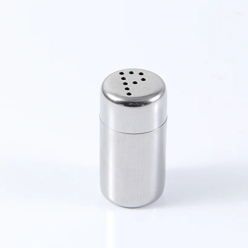 Food-Grade Stainless Steel Spice Jar – Mini Portable Salt and Pepper Shaker Leak-Proof for Camping and Picnic