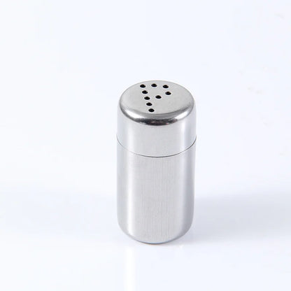Food-Grade Stainless Steel Spice Jar – Mini Portable Salt and Pepper Shaker Leak-Proof for Camping and Picnic