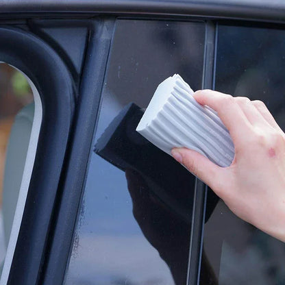 Car Damp Clean Duster Sponge – Reusable Eraser Brush for Auto, Blinds, Kitchen, and Window Cleaning