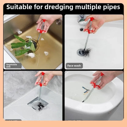 Sewage Pipe Cleaning Tool Drain Unclogger – Professional Pipe Plunger Drain Clog Remover for Clogged Toilets