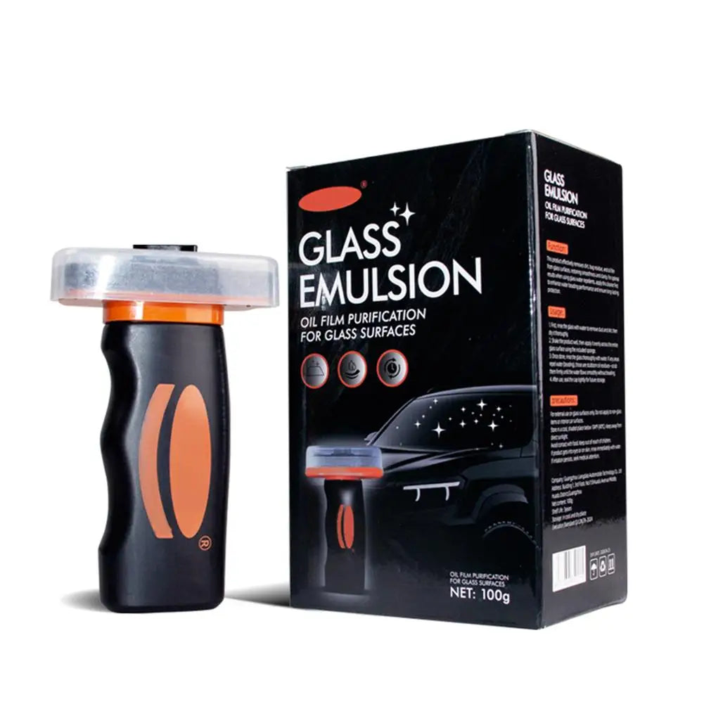 Handheld Glass Emulsion Oil Film Remover – Car Windshield Cleaner for Front, Side, and Rear Auto Glass