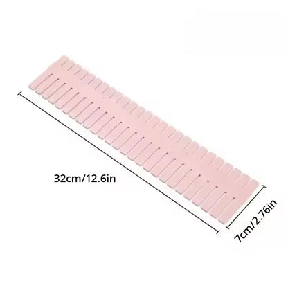 4Pcs Adjustable Drawer Dividers, Household Storage Cabinet Organizer for Underwear, Socks, Sundries & Desk Drawers
