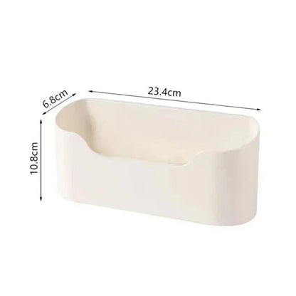 Wall-Mounted Adhesive Storage Rack – Multifunctional Cabinet Door & Under-Sink Organizer for Kitchen & Bathroom