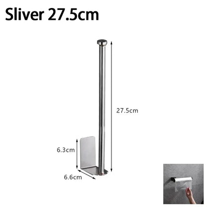 Stainless Steel Kitchen Towel Holder – Under Sink Paper Towel Holder & Storage Rack Organizer