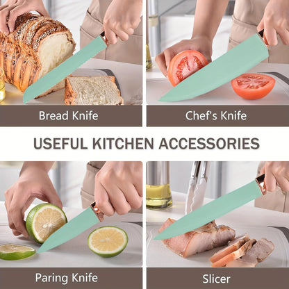 12-Piece Silicone Kitchen Utensil Set with Storage Block, Non-Scratch Cooking Tools & Spatulas